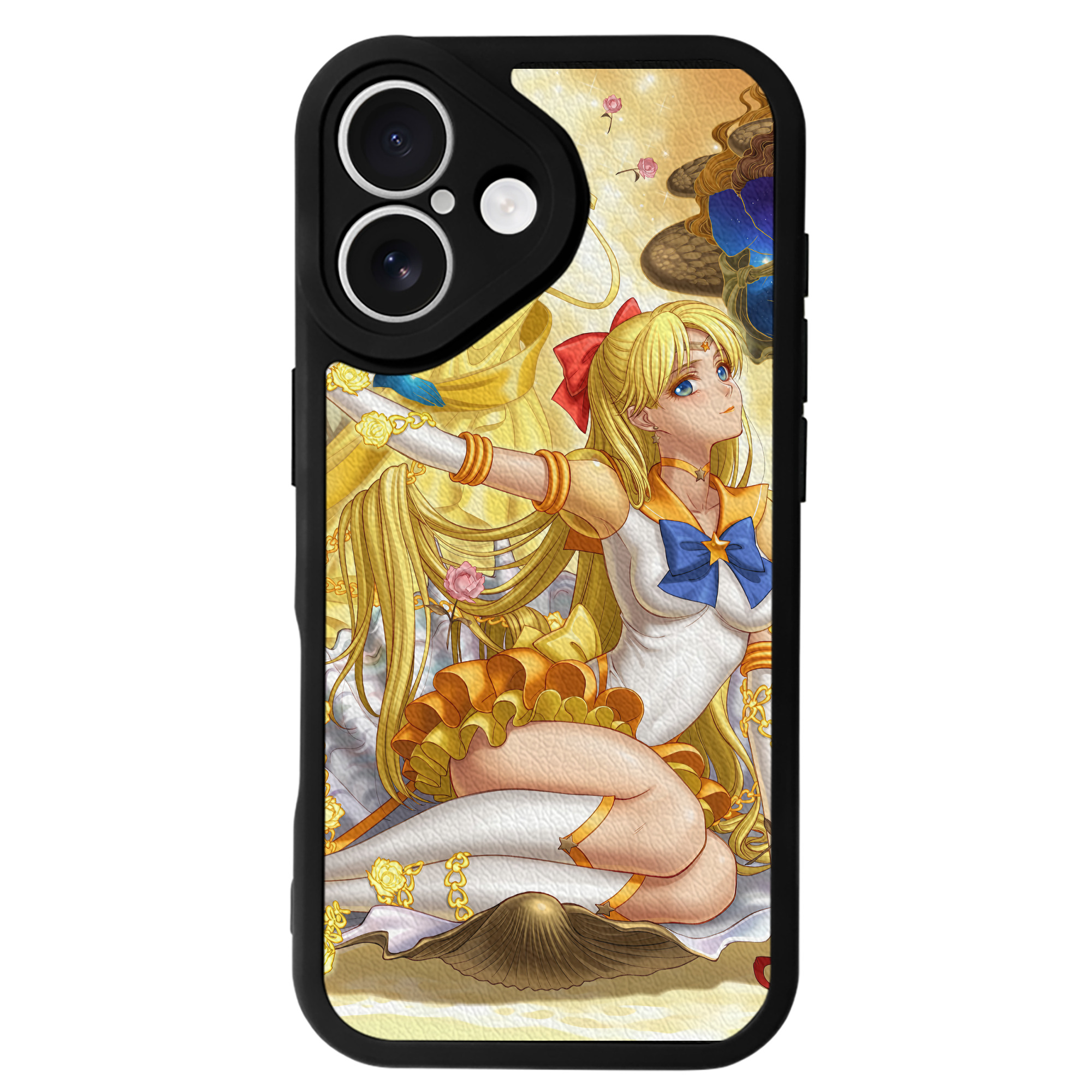 （画像用） 美少女戦士セーラームーン Sailor Moon 【iPhone 16シリーズ対応】シリコンスマホケース（レザー調） 材質：シリコン
